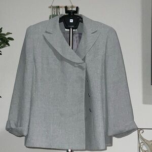 Kasper Women's Elegant Gray Suit Jacket
